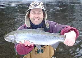 A lil 6lb Steelhead landed by Randy Jones while fishing in Pulaski NY.