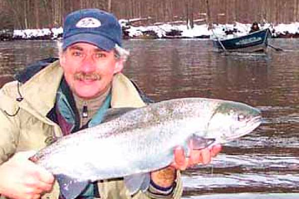 Salmon River steelhead with drift boat Fishing Guide. Scenic Salmon River steelhead with drift boat Fishing Guide in Pulaski, NY.