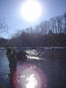 Spring Steelhead fishing Salmon River NY into April. 