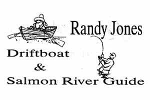 Randy Jones is a drift boat Salmon River YouTube Video Guide fishing for Steelhead and Salmon in Pulaski NY banner.