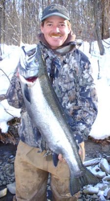 April Steelhead fishing on the Salmon River NY into the Spring. 