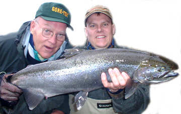 Nice drift boat steelhead from Pulaski NY,  where fishing Memories are Made.